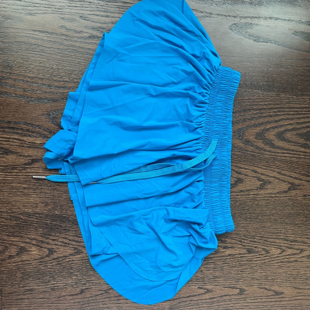 POOLSIDE BLUE BUTTERFLY SHORTS SIZE XS - BARELY WORN